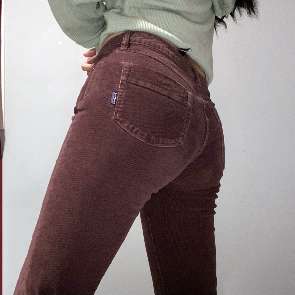 Patagonia Straight Leg Pants in Deep Burgundy - Picture 2 of 8
